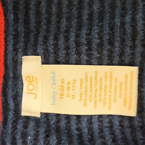 Boys hoodie with zipper, Toddler,  Size 18 months to 24 months, Joe Fresh - Picture 5 of 6